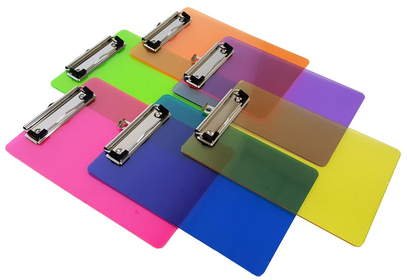 Dondor Mini Multicolored Clipboards, by Dondor (9" x 6" Inches, Multicolored) - Image 1